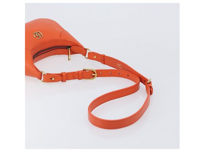 GUCCI GG Marmont Aphrodite Small Shoulder Bag Leather Orange 731817 - vista 7