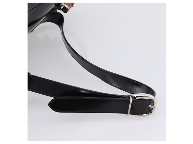 GUCCI Bamboo Shoulder Bag Nylon Black 003 2058 0059 5 - vista 10