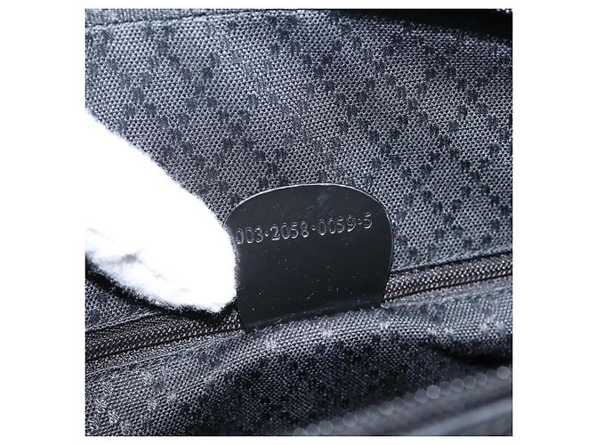 GUCCI Bamboo Shoulder Bag Nylon Black 003 2058 0059 5 - vista 23