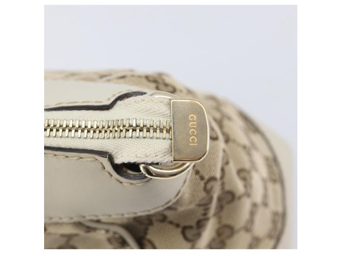 GUCCI GG Canvas Web Sherry Line Hand Bag Beige Gold 269894 - vista 16