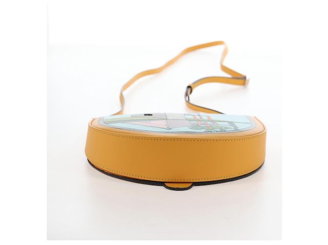 LOEWE Ken Price Collaboration Shoulder Bag Leather Yellow Silver - vista 10