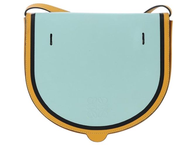 LOEWE Ken Price Collaboration Shoulder Bag Leather Yellow Silver - vista 3