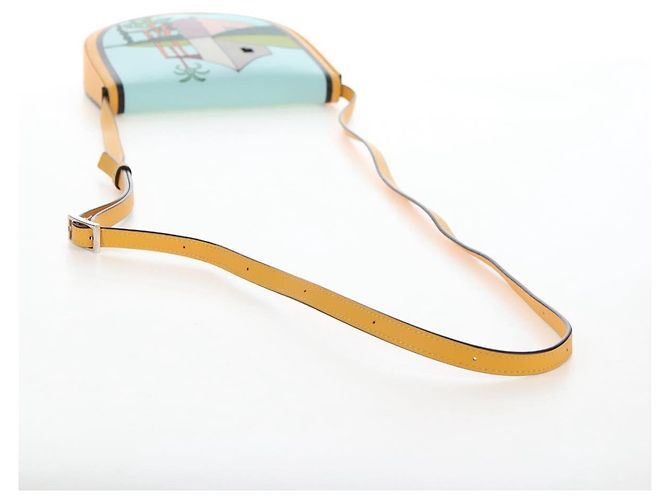 LOEWE Ken Price Collaboration Shoulder Bag Leather Yellow Silver - vista 7