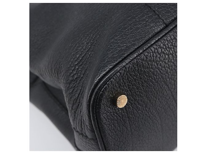 Bulgari BVLGARI Parentesi Tote Bag Leather Black Gold Tone - vista 11