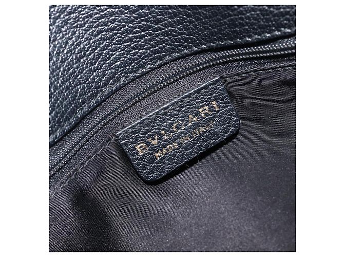 Bulgari BVLGARI Parentesi Tote Bag Leather Black Gold Tone - vista 17