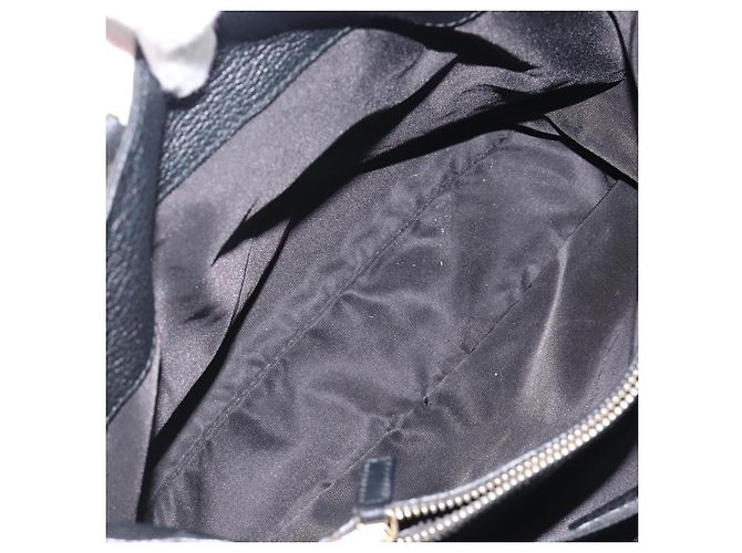 Bulgari BVLGARI Parentesi Tote Bag Leather Black Gold Tone - vista 25