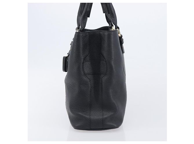 Bulgari BVLGARI Parentesi Tote Bag Leather Black Gold Tone - vista 4