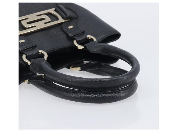 Bulgari BVLGARI Parentesi Tote Bag Leather Black Gold Tone - vista 7