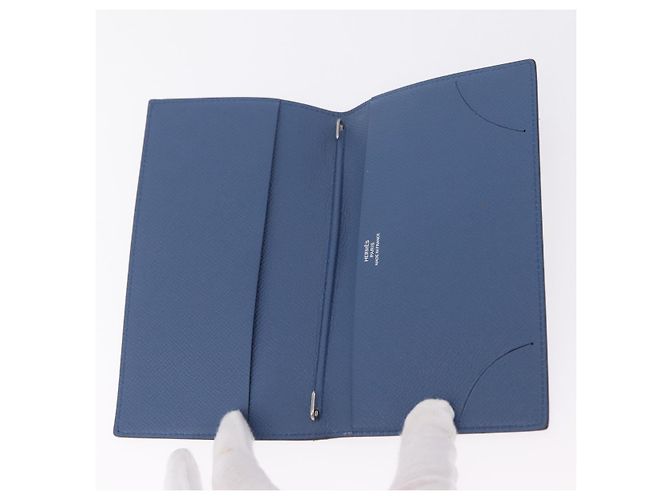 Hermès HERMES Agenda Vision Day Planner Cover Leather Blue - vista 12