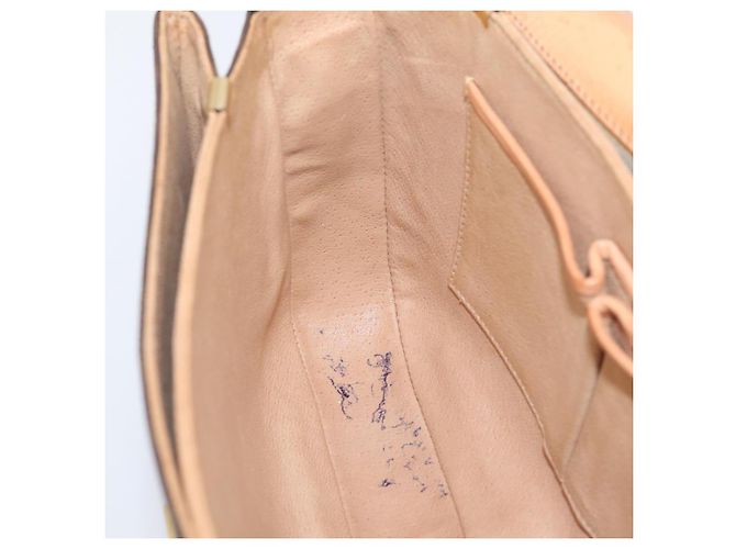 Céline CELINE Macadam Canvas Shoulder Bag PVC Leather Brown Gold - vista 18