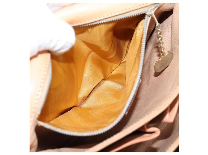 Céline CELINE Macadam Canvas Shoulder Bag PVC Leather Brown Gold - vista 23