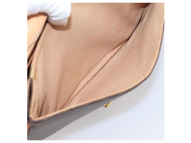 Céline CELINE Macadam Canvas Shoulder Bag PVC Leather Brown Gold - vista 24