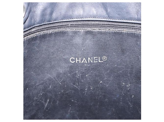 CHANEL Matelasse Chain Shoulder Bag Leather Black Gold Tone CC - vista 14