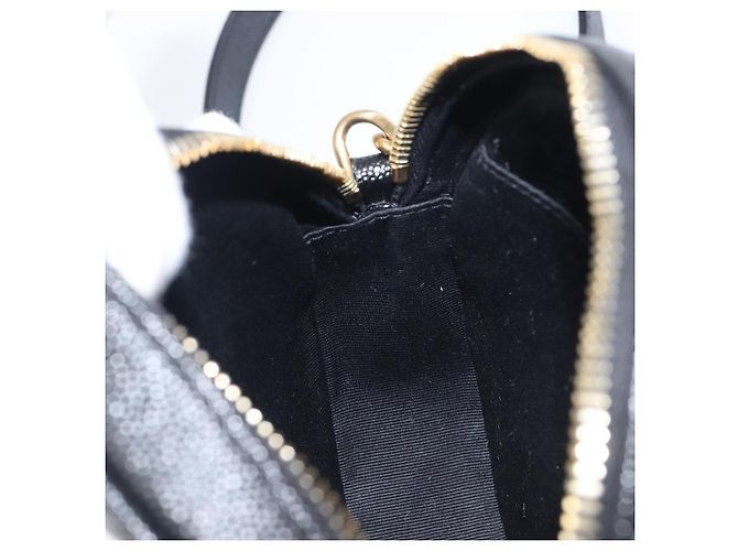 Autre Marque Saint Laurent Chain Viel Shoulder Bag Leather Black Gold - vista 20