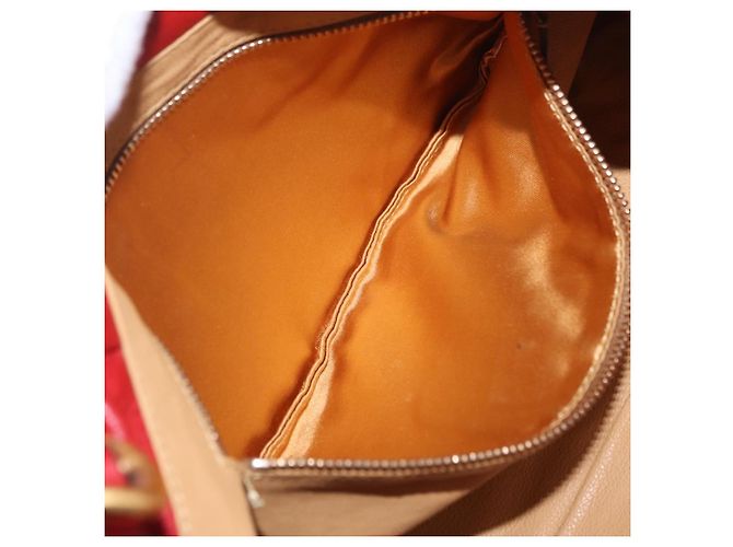 PRADA Chain Shoulder Bag Vittero Dino Leather Red Gold - vista 23