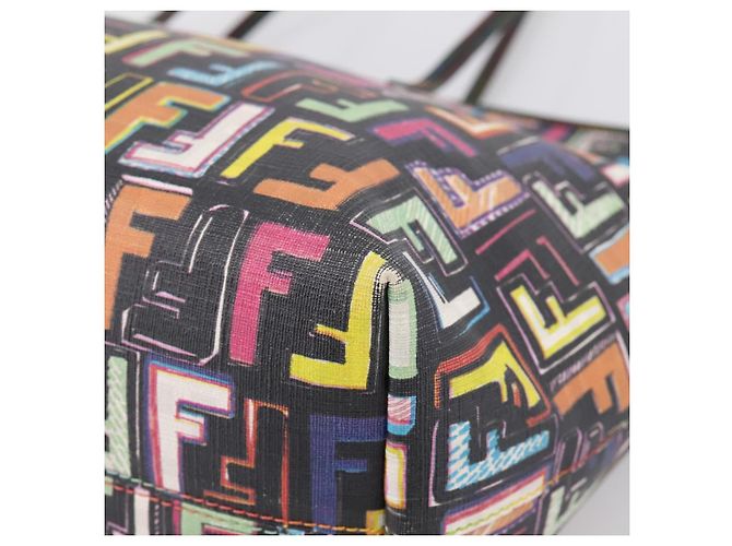 FENDI Zucca Canvas Tote Bag PVC Leather Multicolor 8BH185 - vista 11