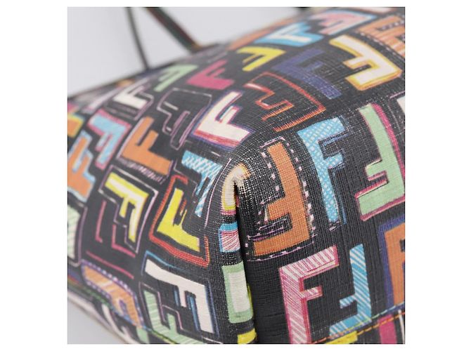 FENDI Zucca Canvas Tote Bag PVC Leather Multicolor 8BH185 - vista 12