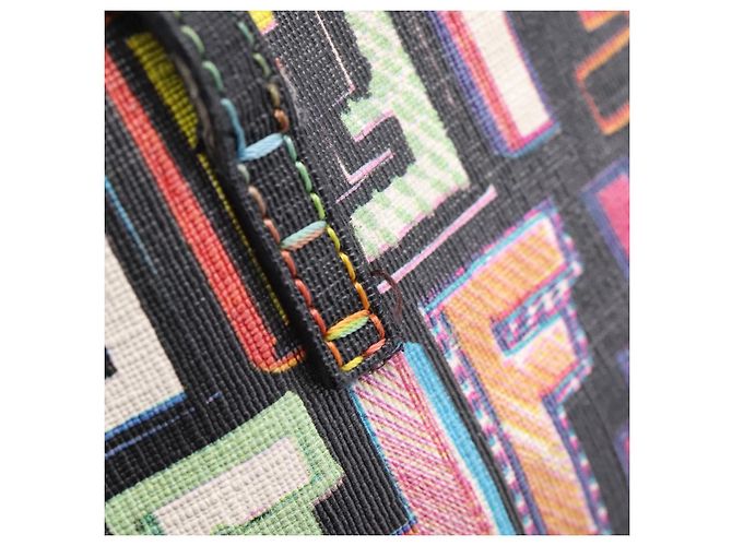 FENDI Zucca Canvas Tote Bag PVC Leather Multicolor 8BH185 - vista 15