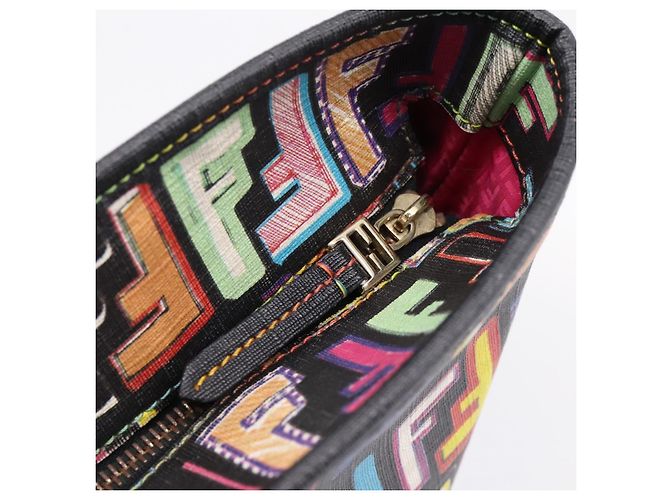 FENDI Zucca Canvas Tote Bag PVC Leather Multicolor 8BH185 - vista 16