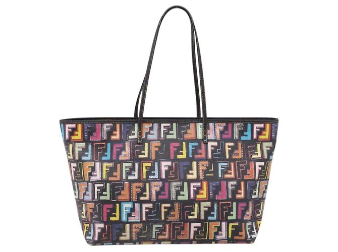 FENDI Zucca Canvas Tote Bag PVC Leather Multicolor 8BH185 - vista 2