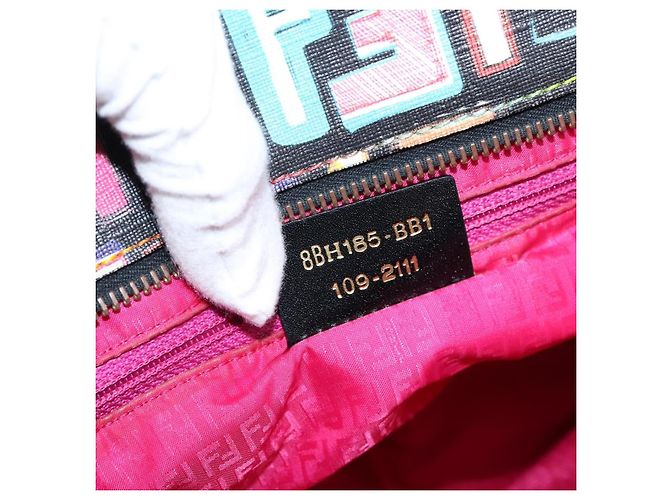 FENDI Zucca Canvas Tote Bag PVC Leather Multicolor 8BH185 - vista 23