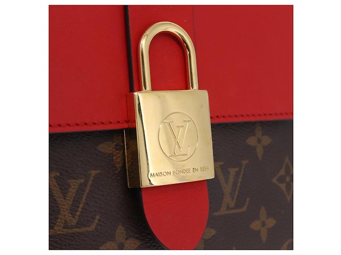 LOUIS VUITTON Monogram Rocky BB Hand Bag Red M44322 LV - vista 19