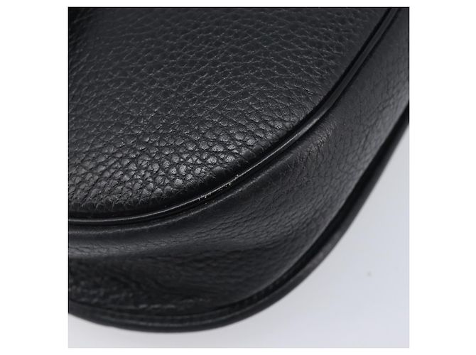Christian Dior Shoulder Bag Leather Black Gold Tone - vista 11