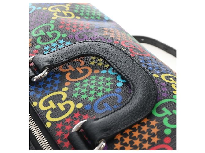 GUCCI GG Psychedelic Boston Bag PVC 2way Multicolor Silver 602619 - vista 11