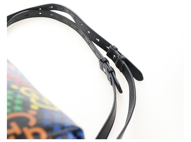 GUCCI GG Psychedelic Boston Bag PVC 2way Multicolor Silver 602619 - vista 14