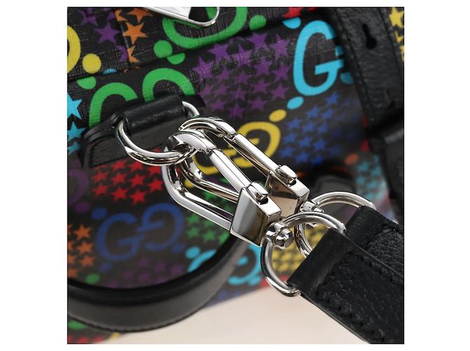 GUCCI GG Psychedelic Boston Bag PVC 2way Multicolor Silver 602619 - vista 15