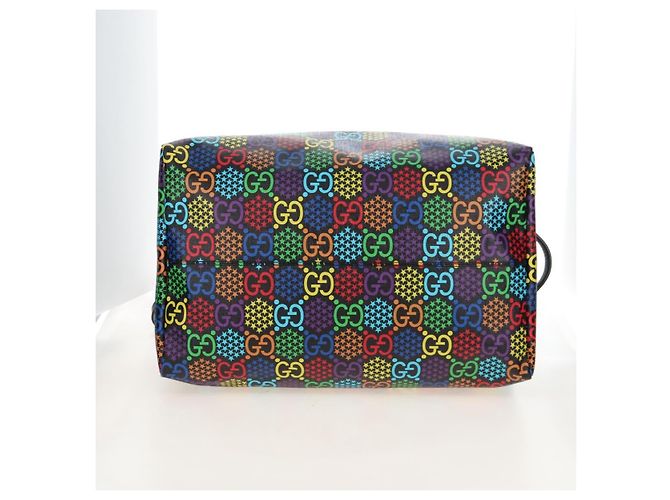 GUCCI GG Psychedelic Boston Bag PVC 2way Multicolor Silver 602619 - vista 16