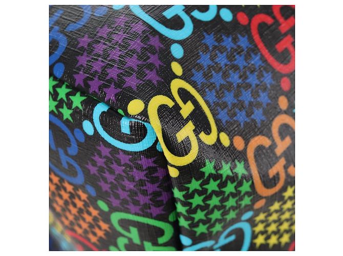 GUCCI GG Psychedelic Boston Bag PVC 2way Multicolor Silver 602619 - vista 17