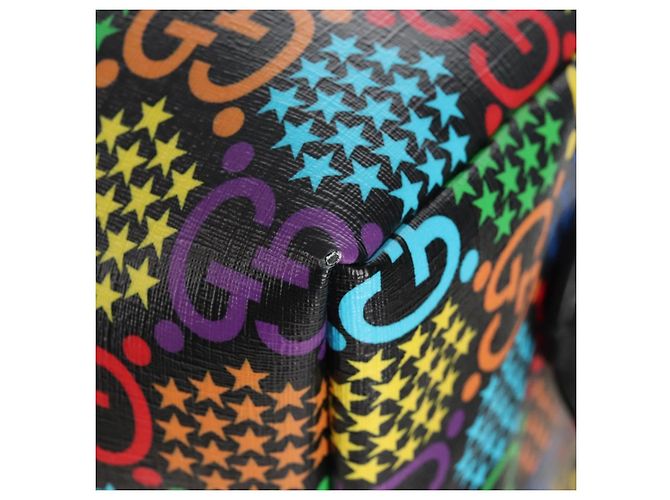 GUCCI GG Psychedelic Boston Bag PVC 2way Multicolor Silver 602619 - vista 18