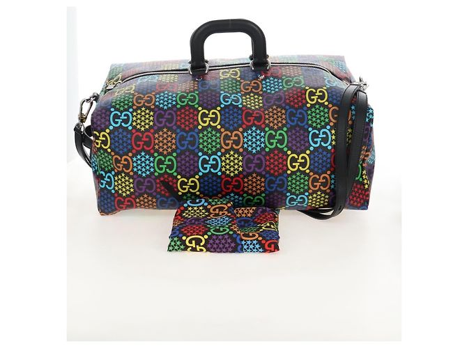 GUCCI GG Psychedelic Boston Bag PVC 2way Multicolor Silver 602619 - vista 30