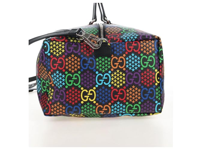 GUCCI GG Psychedelic Boston Bag PVC 2way Multicolor Silver 602619 - vista 4