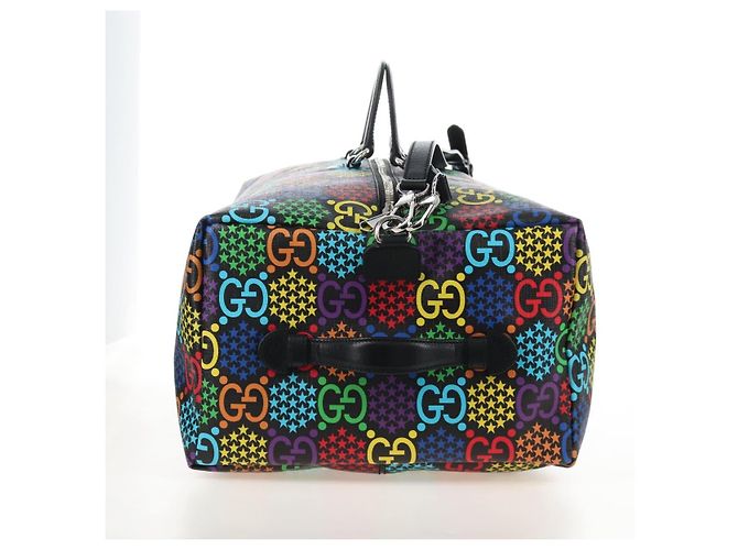 GUCCI GG Psychedelic Boston Bag PVC 2way Multicolor Silver 602619 - vista 5