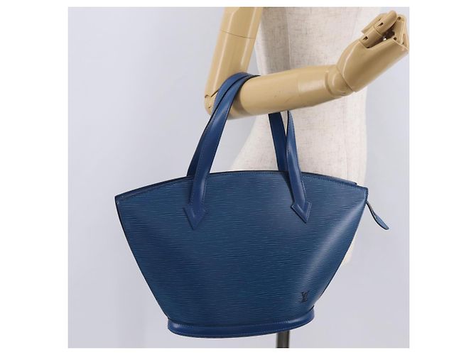 LOUIS VUITTON Epi Saint Jacques Hand Bag Blue M52265 LV - vista 26