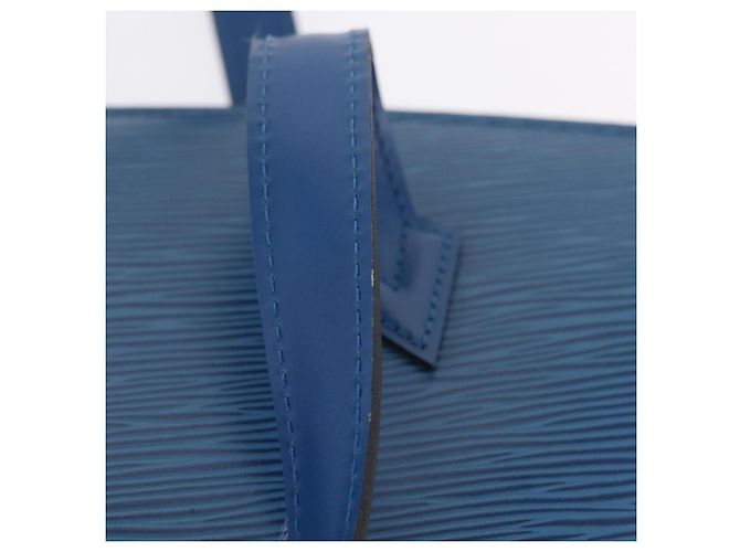 LOUIS VUITTON Epi Saint Jacques Hand Bag Blue M52265 LV - vista 9