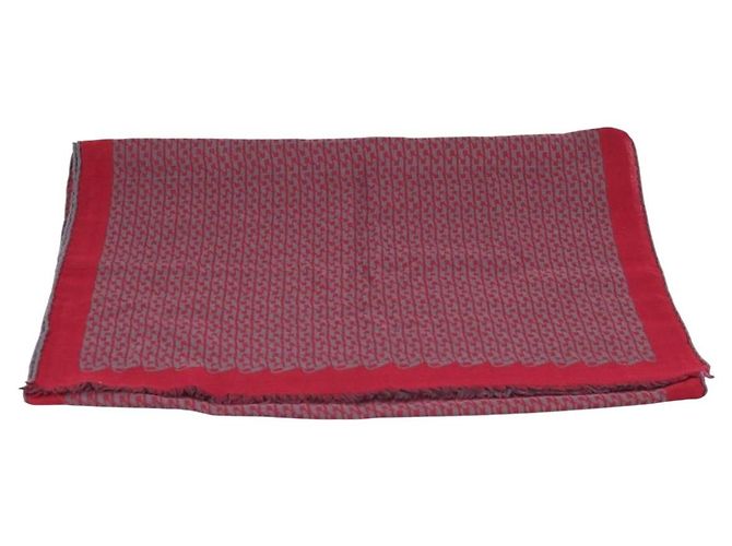 Hermès HERMES Scarf Cashmere Red - vista 3