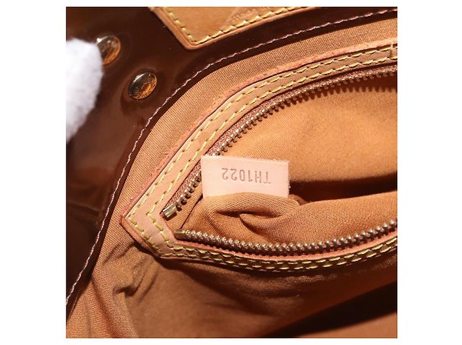 LOUIS VUITTON Monogram Vernis Reade PM Hand Bag Bronze M91146 LV - vista 12