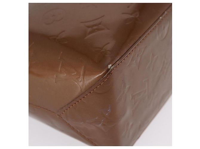 LOUIS VUITTON Monogram Vernis Reade PM Hand Bag Bronze M91146 LV - vista 17