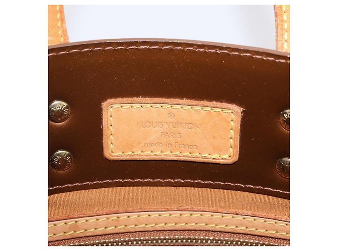 LOUIS VUITTON Monogram Vernis Reade PM Hand Bag Bronze M91146 LV - vista 18