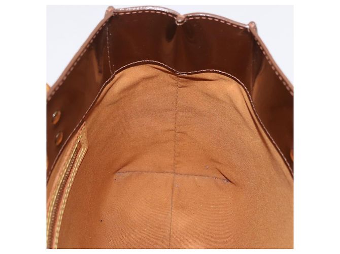 LOUIS VUITTON Monogram Vernis Reade PM Hand Bag Bronze M91146 LV - vista 19