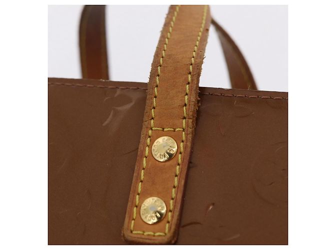 LOUIS VUITTON Monogram Vernis Reade PM Hand Bag Bronze M91146 LV - vista 9