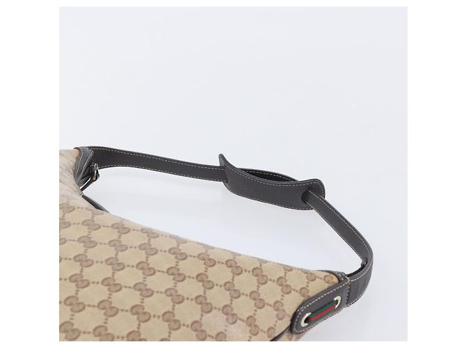 GUCCI GG Crystal Web Sherry Line Bag Coated Canvas Beige 293596 - vista 10