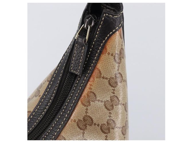 GUCCI GG Crystal Web Sherry Line Bag Coated Canvas Beige 293596 - vista 18