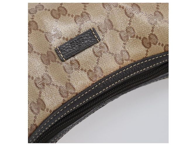 GUCCI GG Crystal Web Sherry Line Bag Coated Canvas Beige 293596 - vista 7