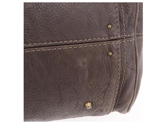 Chloé Chloe Paddington Hand Bag Leather Brown Gold Silver - vista 10