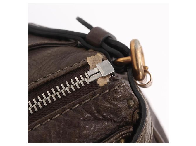 Chloé Chloe Paddington Hand Bag Leather Brown Gold Silver - vista 19