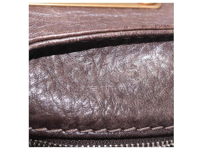 Chloé Chloe Paddington Hand Bag Leather Brown Gold Silver - vista 21